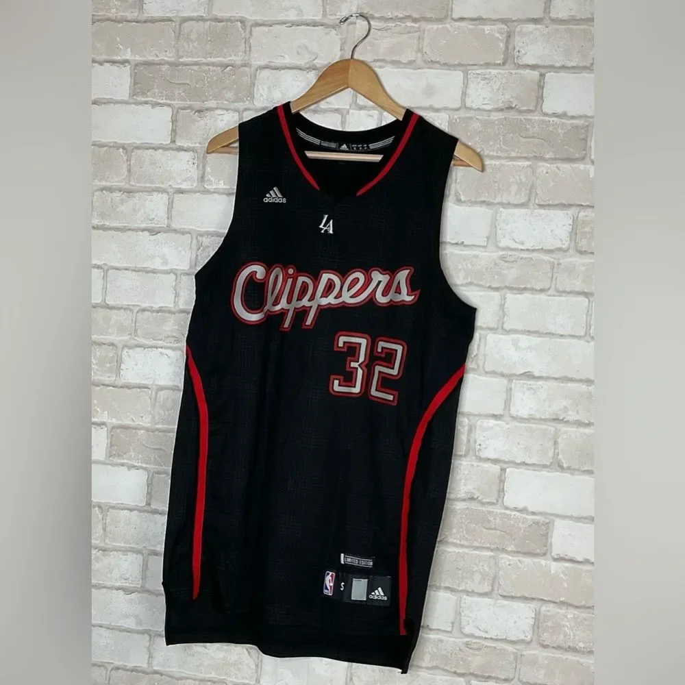 Adidas LA Clippers 32 Blake Griffin Black & Red Jersey Size S